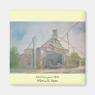 Old Claypool Mill Magnet van Kevin E. Slater Magneet