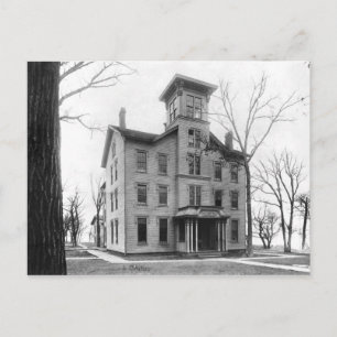Old College, Evanston, gebouwd in 1855 Briefkaart