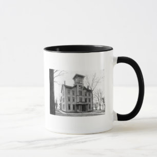Old College, Evanston, gebouwd in 1855 Mok
