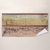 Old colorful wooden background abstract,background (Serviette de bain)
