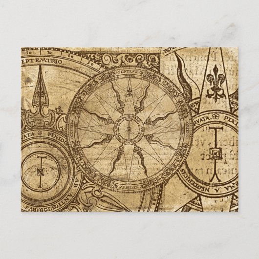 Old Compass Roos Briefkaart (Voorkant)