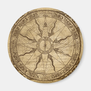Old Compass Roos Magneet