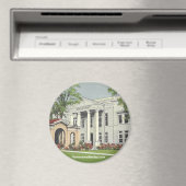 Old Courthouse Shelby NC Magnet Magneet (Insitu (Vaatwasser))