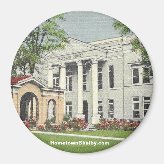 Old Courthouse Shelby NC Magnet Magneet (Voorkant)