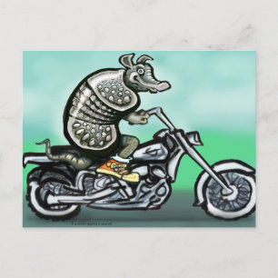 Old Crusty Biker Briefkaart
