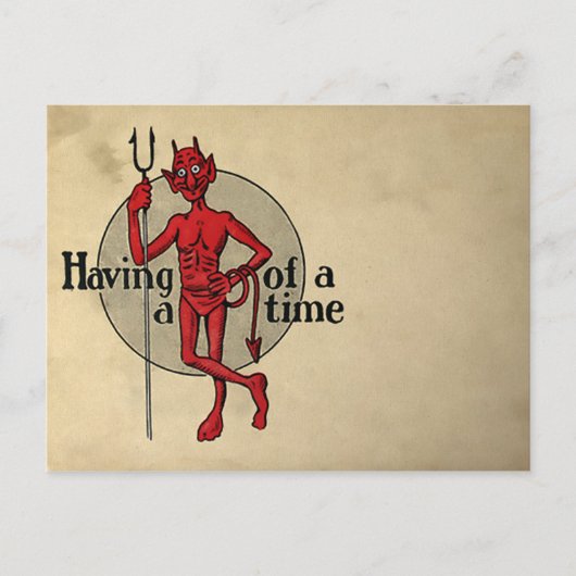 Old Devil Briefkaart (Voorkant)