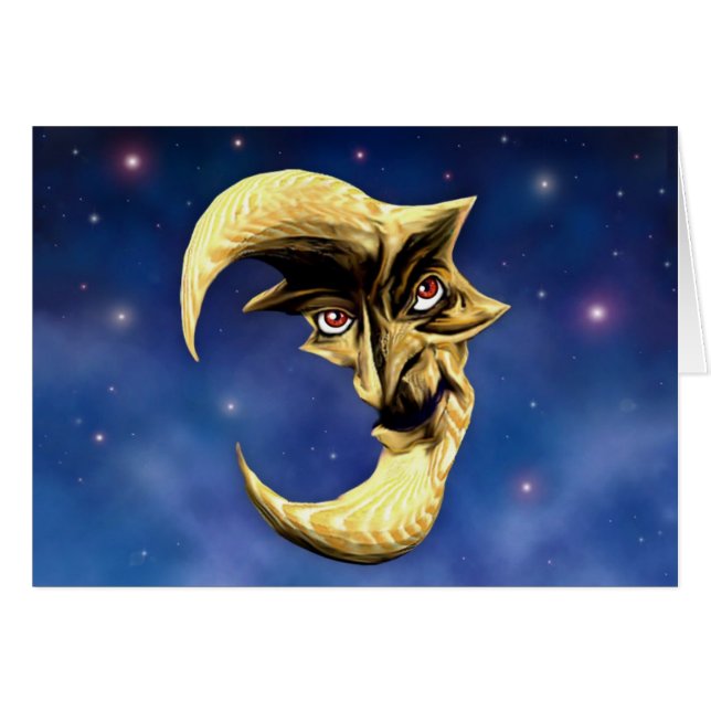 Old Devil Moon-kaart (Voorkant Horizontaal)