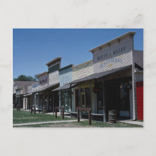 Old Dodge City storefronts in Dodge City, Kansas Briefkaart