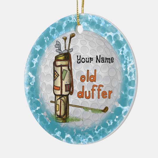 Old Duffer Golf Keramisch Ornament (Links)