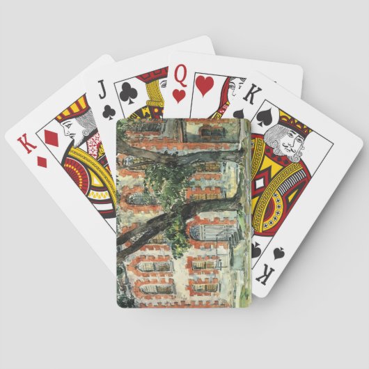 Old Dutch Building in Fishkill, New York Pokerkaarten (Achterkant)