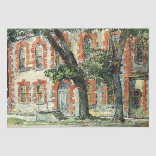 Old Dutch Building in Fishkill, New York Tissuepapier (Voorkant)