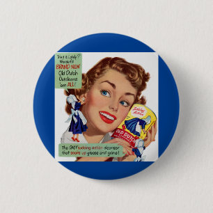 Old Dutch Cleanser lady Ronde Button 5,7 Cm