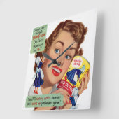 Old Dutch Cleanser lady Vierkante Klok (Hoek)