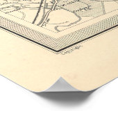 Old Edinburgh Scotland Map (1912) Poster (Hoek)