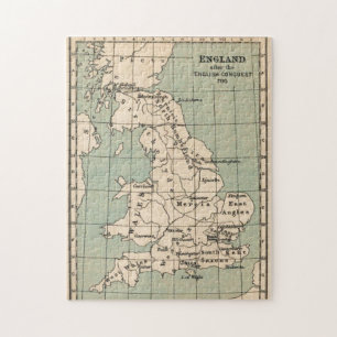Old England Map  Verenigd Koninkrijk Kaarten Legpuzzel