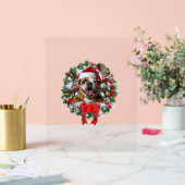 Old English Buldog Noël Décoration de couronne Xm (Mariage)