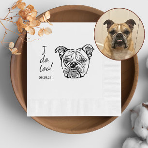 Old English Bulldog gepersonaliseerd ik doe het oo Servet