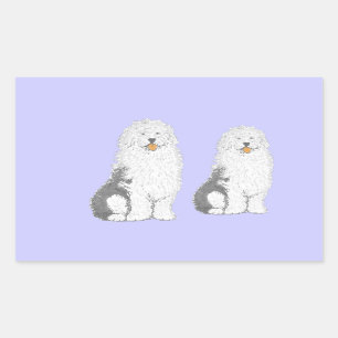 Old English Sheep Dog meerdere producten Rechthoekige Sticker