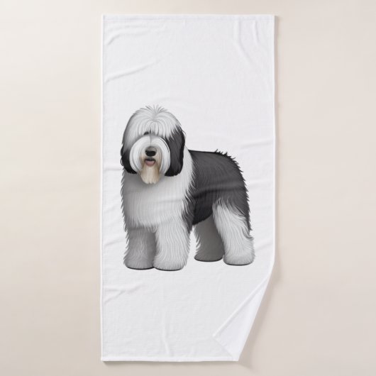 Old English Sheepdog 10 (Serviette de bain)