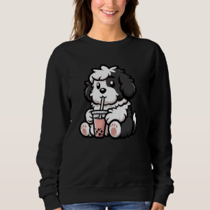 Old English Sheepdog Bubble Tea Dog Funny Boba Trui