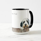 Old English Sheepdog Mok (Voorkant rechts)