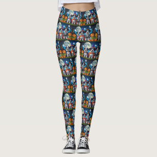Old English Sheepdogs Pumpkin Halloween Grappig Leggings