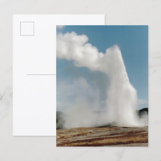 Old Faithful 2009 Briefkaart (Voorkant / Achterkant)