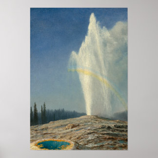 Old Faithful door Albert Bierstadt Poster