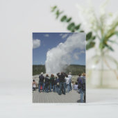 Old Faithful Geyser Briefkaart (Staand voorkant)