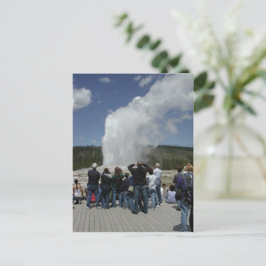 Old Faithful Geyser Briefkaart (Staand voorkant)