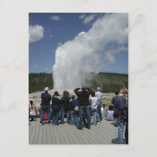 Old Faithful Geyser Briefkaart