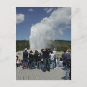 Old Faithful Geyser Briefkaart (Voorkant)