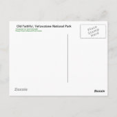 Old Faithful Geyser - Carte postale (Dos)