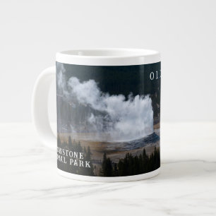 Old Faithful Geyser Eruption Yellowstone Extra Grote Beker