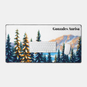 Old Faithful Geyser Winter Yellowstone (Clavier et souris)