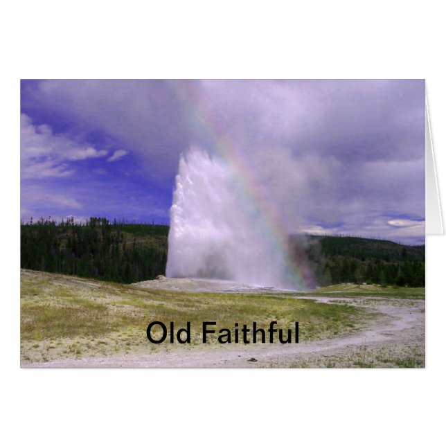 Old Faithful in Yellowstone National Park (Voorkant Horizontaal)