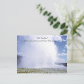 Old Faithful Yellowstone National Park Briefkaart (Staand voorkant)