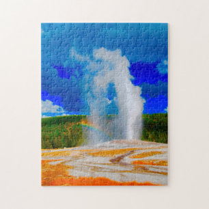 Old Faithful Yellowstone National Park. Legpuzzel