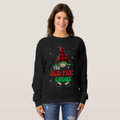 Old Fart Gnome Buffalo Plaid Matching Christmas Gr Trui (Voorkant volledig)
