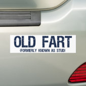 Old Fart, voorheen gekend als stomd Bumpersticker (Op auto)