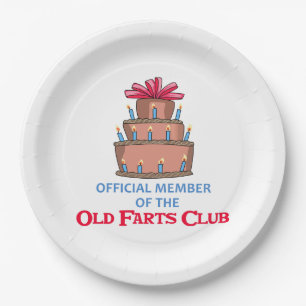 Old Farts Club Papieren Bordje
