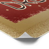 Old Fashion Dream Snowman | Kerstrood Poster (Hoek)