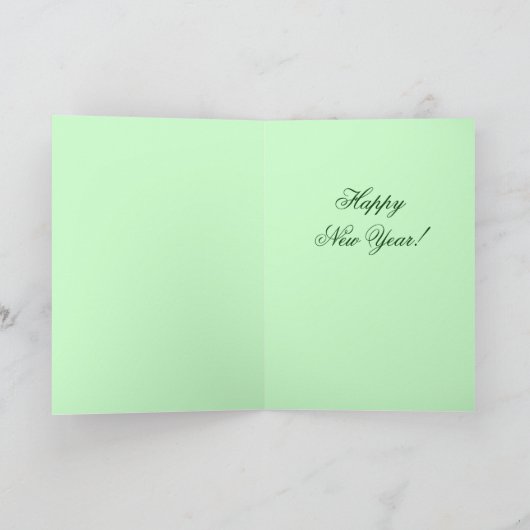 Old Fashion New Years Kaart Design (Binnen)