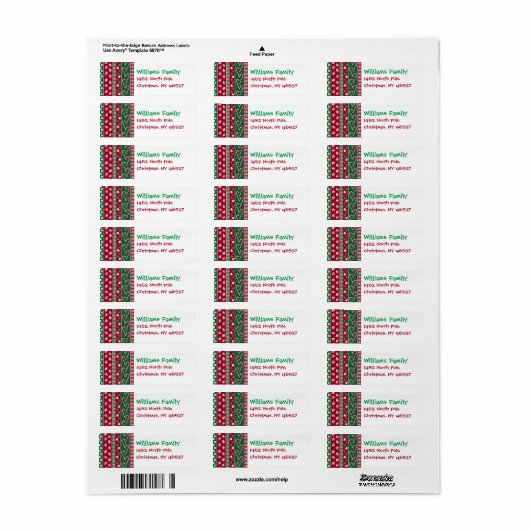 Old Fashion Snoepjes Stripes Pattern Etiket (Full Sheet)