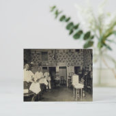 Old-Fashioned Barbershop 1912 Briefkaart (Staand voorkant)