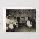 Old-Fashioned Barbershop 1912 Briefkaart (Voorkant / Achterkant)