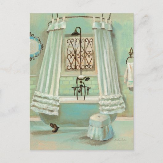 Old Fashioned Bathroom Briefkaart (Voorkant)