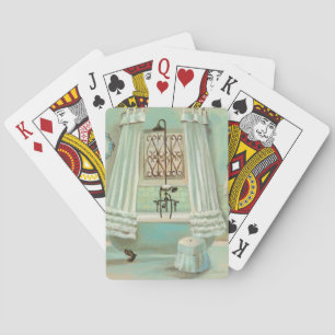 Old Fashioned Bathroom Speelkaarten