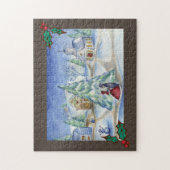 Old Fashioned Christmas Village Puzzle  (Vertical)