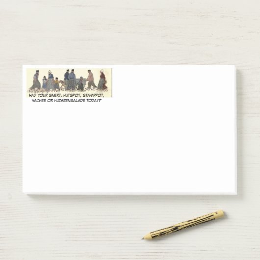 "Old Fashioned Dutch Gathering" Post-it® Notes (Op bureau)